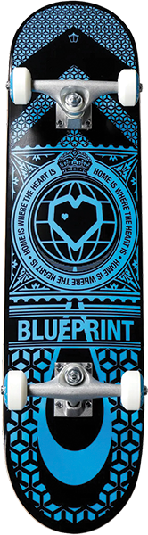 Blueprint Home Heart Soft Top Complete 7.5 Black/Blue