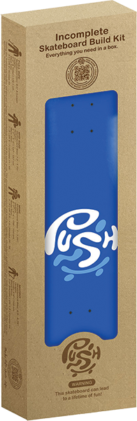 Push Bluey (In-Complete) 8.25 Blue