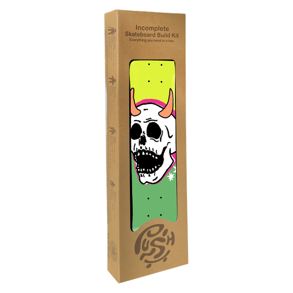 Push Skull Horn Fp In-Complete 8.0 Lime Green