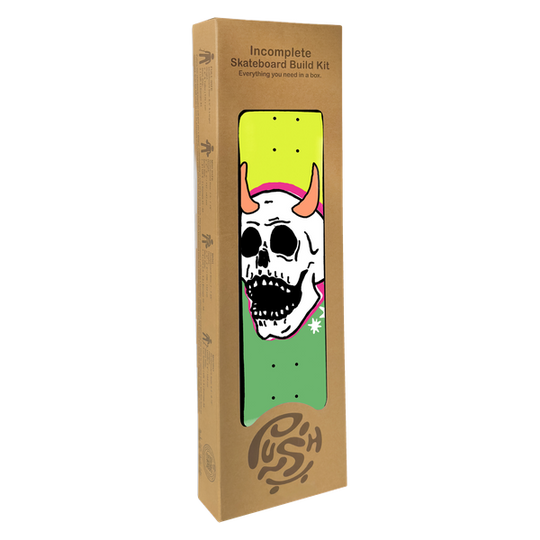 Push Skull Horn Fp In-Complete 8.0 Lime Green