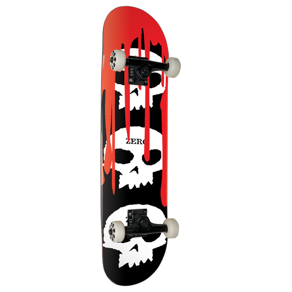 Zero 3 Skull With Blood Complete 8.0 Black/White/Red
