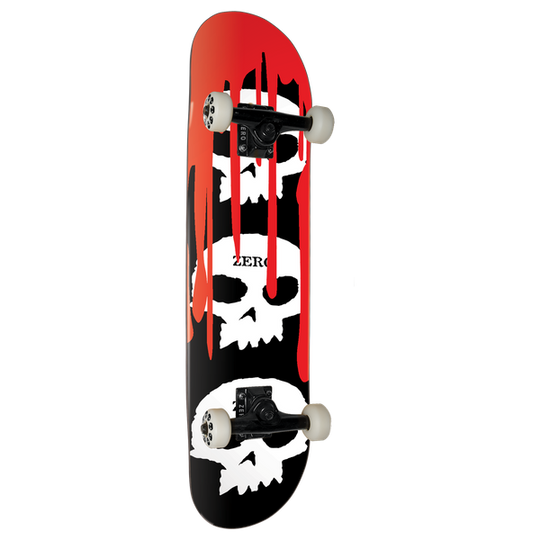 Zero 3 Skull With Blood Complete 8.0 Black/White/Red