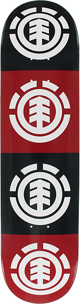 Element Quadrant Deck 7.75 Red/Black/White Thriftwood Ppp