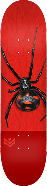 Mini-Logo Deck 255/K 20 -7.5 Poison Black Widow Red
