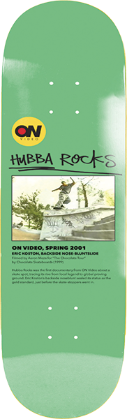 On Video Hubba Rocks Deck 8.375 Green EX7