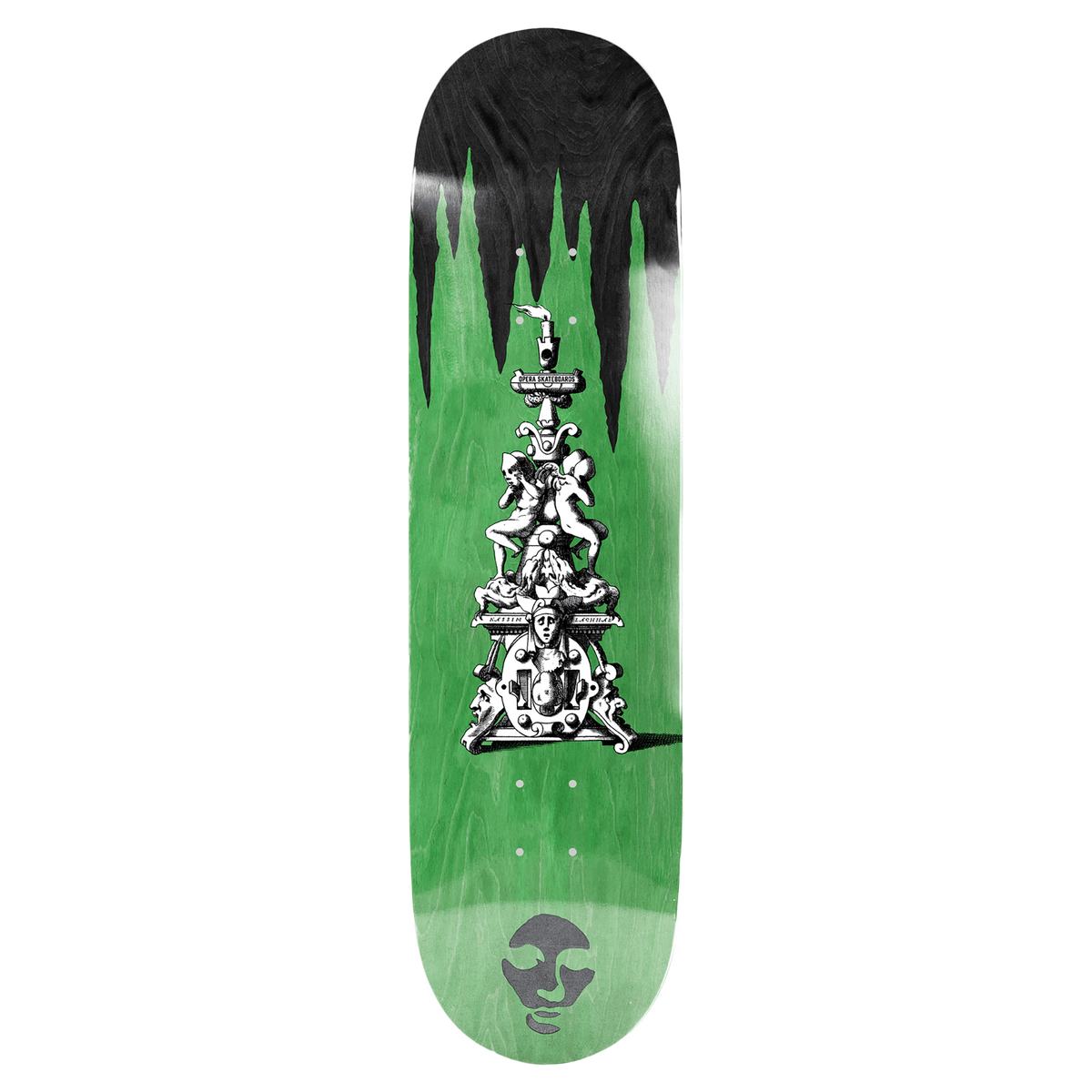 Opera Skateboards Lachhab Totem Deck 8.5 Green/Black EX7