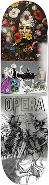 Opera Skateboards Wood Still Life Deck 9.0 Silver