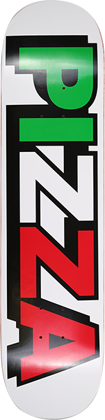 Pizza Tri Logo Deck 8.12 White Sale
