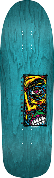 Powell Conklin Face Deck 9.75X32.09 Teal Stain