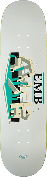Real Emb Deck 8.25 White