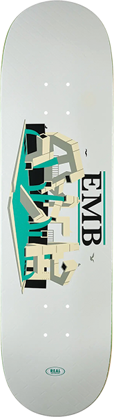Real Emb Deck 8.5 White