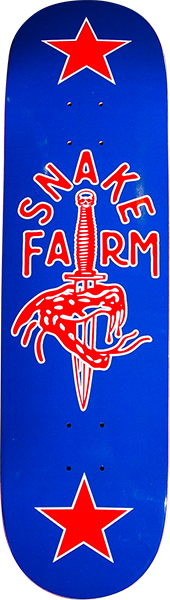 Snake Farm Boom Stick Deck 8.0 Red/White/Blue