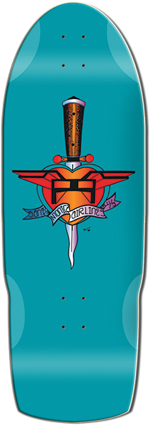 SMA Heart Attack Deck 10.5X31 Teal