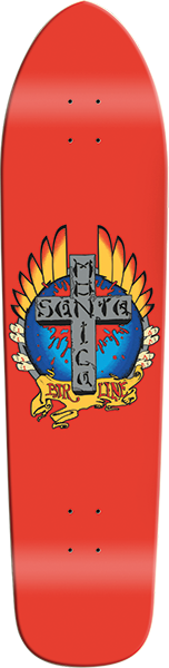 SMA Stigmata Longboard Deck 9.125X36.5 Red Dip
