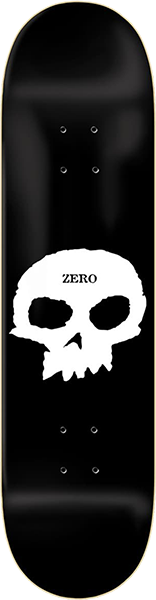 Zero Single Skull Deck 7.25 Black/White