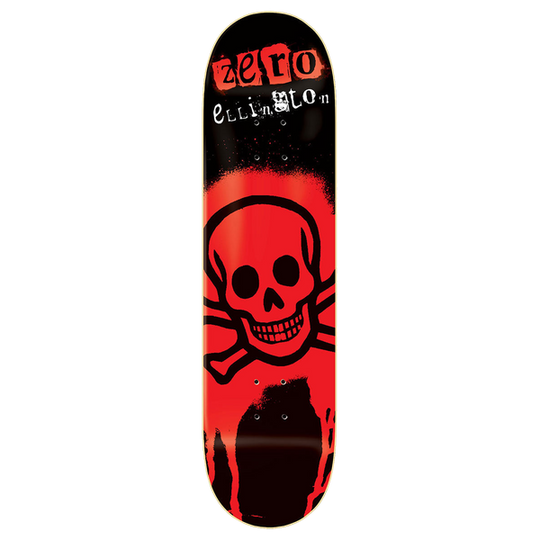 Zero Ellington Stencil 30YR Deck 8.25 Red