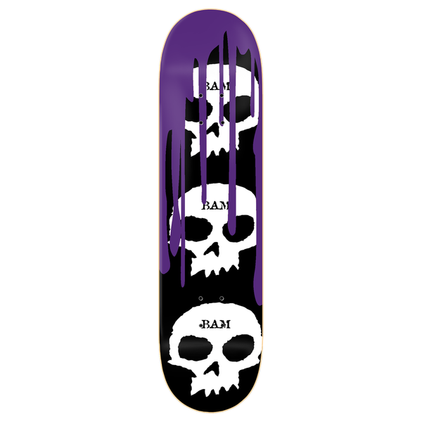 Zero Margera 3 Skull Blood Deck 8.25 Purple