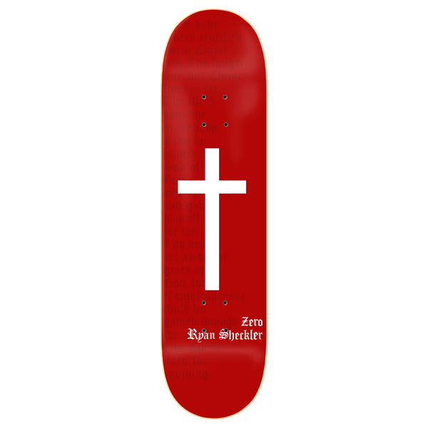Zero Sheckler Cross Deck 8.5 Red/White