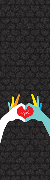 Enjoi Grip Single Sheet- Heart Hands