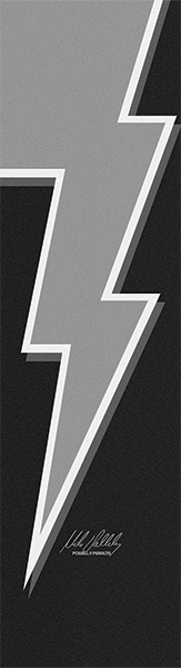 Powell Grip Sheet 9X33 Vallely Lightning Bolt Bk