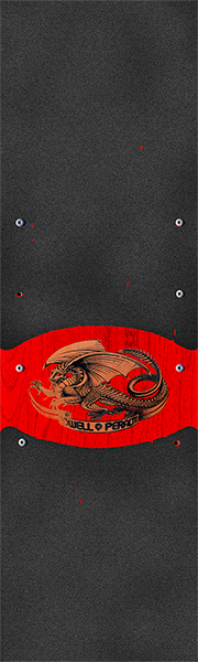 Powell Grip Sheet (WIDE)10.5x33 Oval Dragon Black/Red