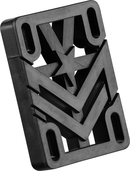 Mini-Logo Riser Pad Set 1/2INCH Black Ppp