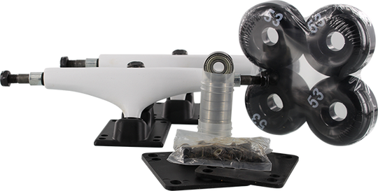 Essentials Component Pack 5.25 White/Black W/53MM Black (Pair)