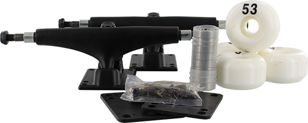 Essentials Component Pack 5.5 Black W/53MM White (Pair)