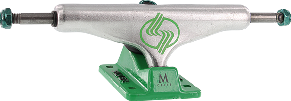 Silver M-Hollow 8.25 Polished/Green Sale (Pair)