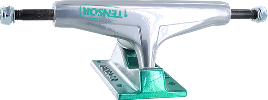Tensor Reg Alum 5.25 Stencil Mirror Raw/Green Fade (Pair)