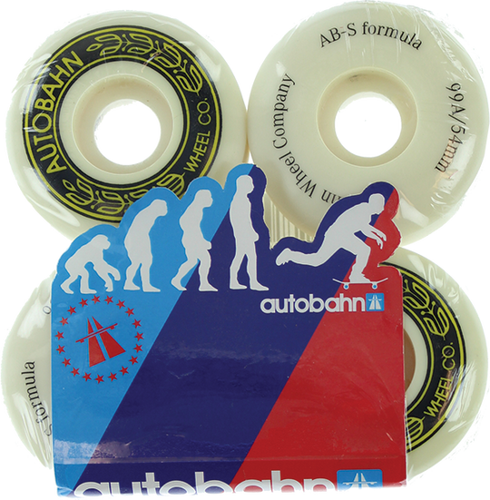 Autobahn AB-S 54MM 99A White (Set of 4)