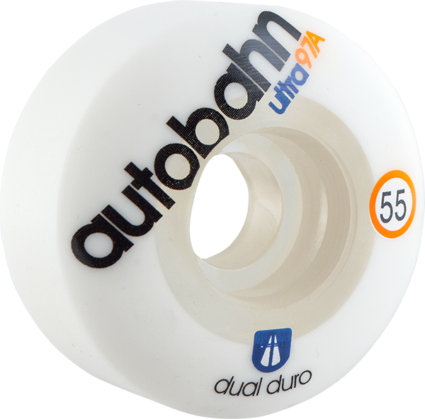 Autobahn Dual Duro Ultra Classic 55MM 97A Wht/Clr (Set of 4)