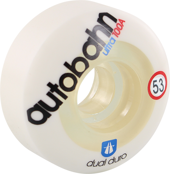Autobahn Dual Duro Ultra Classic 53MM 100A Wht/Clr (Set of 4)