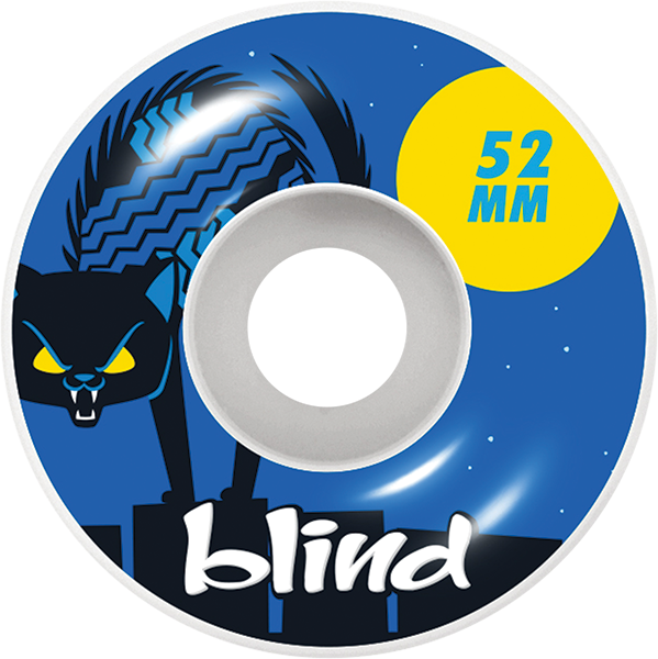 Blind Nine Lives 52MM White/Blue (Set of 4)