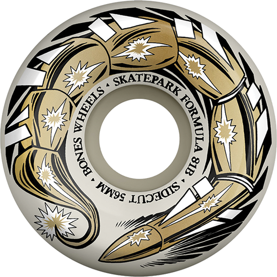 Bones SPF P5 Scorpeedo 56MM 81B White W/Gold (Set of 4)