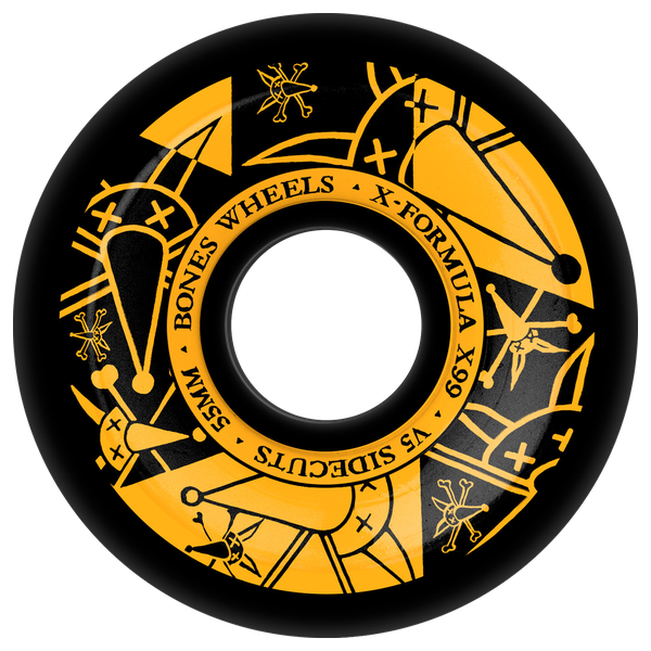 Bones XF X99 V5 Sidecut 55MM 99A Vato Noir Black (Set of 4)