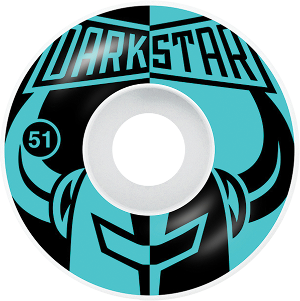 Darkstar Divide 51MM Black/Aqua (Set of 4)