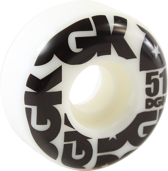 DGK Street Formula 51MM White/Black (Set of 4)