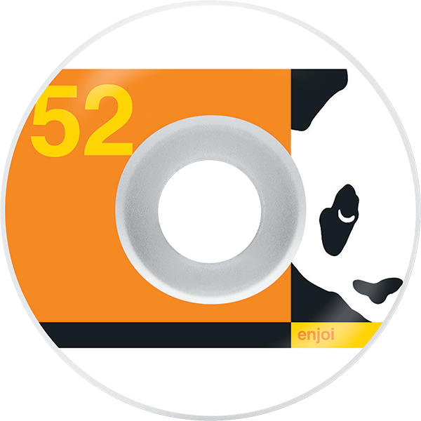Enjoi Box Panda 52MM White/Org (Set of 4)