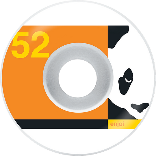 Enjoi Box Panda 52MM White/Org (Set of 4)