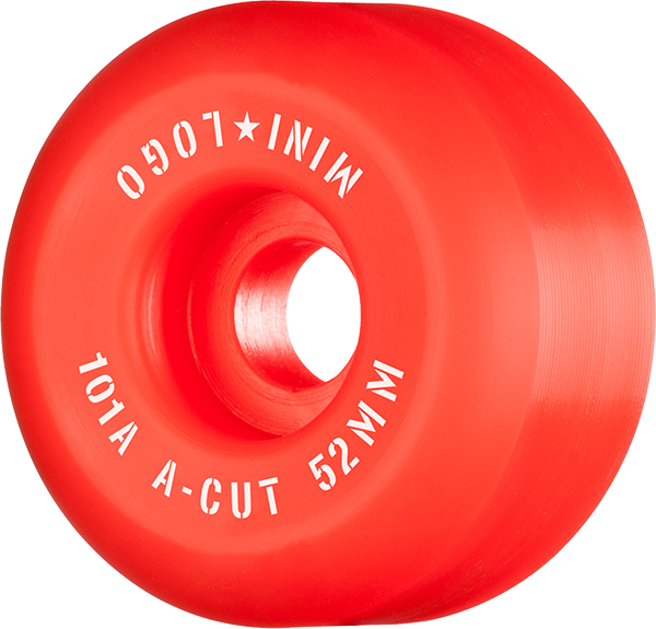 Mini-Logo A-Cut 52MM 101A Red Ppp (Set of 4)