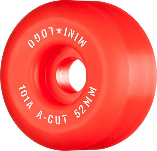 Mini-Logo A-Cut 52MM 101A Red Ppp (Set of 4)