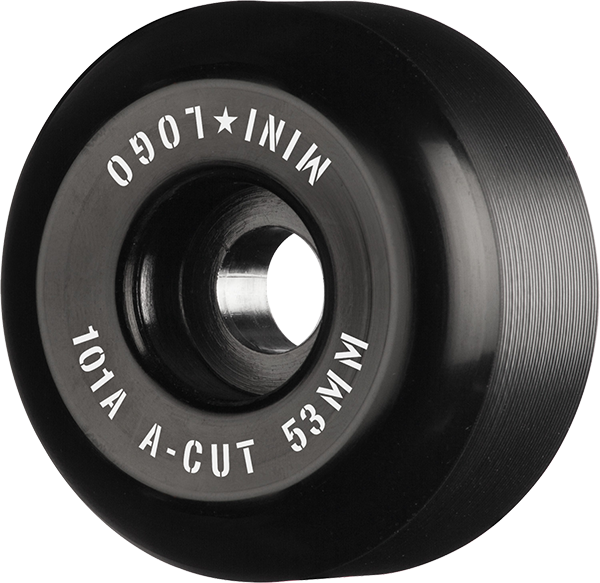 Mini-Logo A-Cut 53MM 101A Black Ppp (Set of 4)