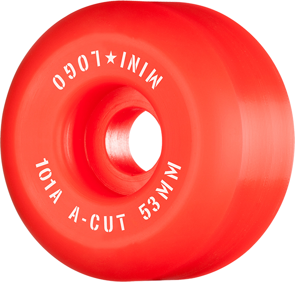 Mini-Logo A-Cut 53MM 101A Red Ppp (Set of 4)