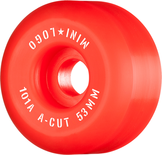 Mini-Logo A-Cut 53MM 101A Red Ppp (Set of 4)