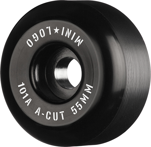 Mini-Logo A-Cut 55MM 101A Black Ppp (Set of 4)