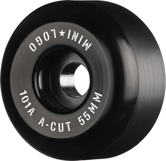 Mini-Logo A-Cut 55MM 101A Black Ppp (Set of 4)
