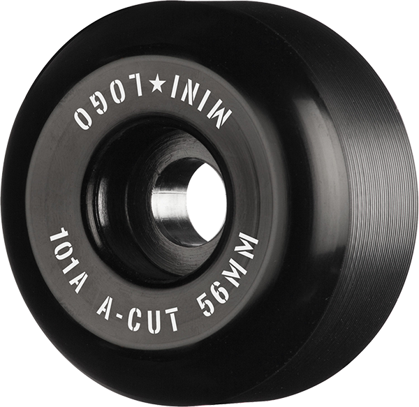 Mini-Logo A-Cut 56MM 101A Black Ppp (Set of 4)