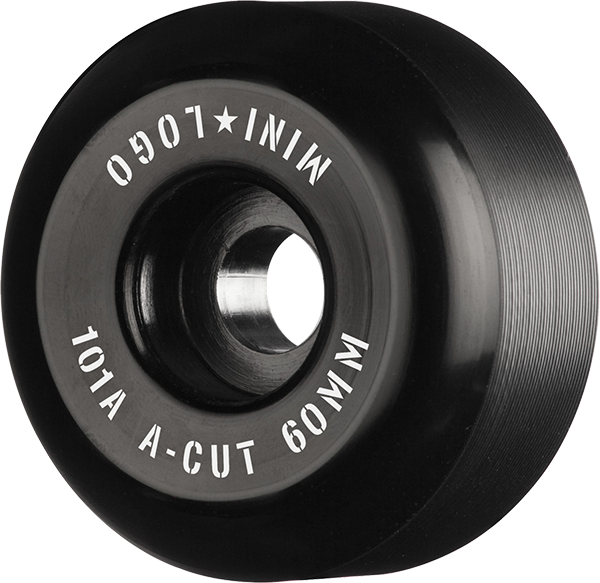 Mini-Logo A-Cut 60MM 101A Black Ppp (Set of 4)