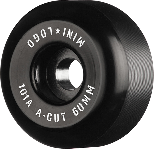 Mini-Logo A-Cut 60MM 101A Black Ppp (Set of 4)